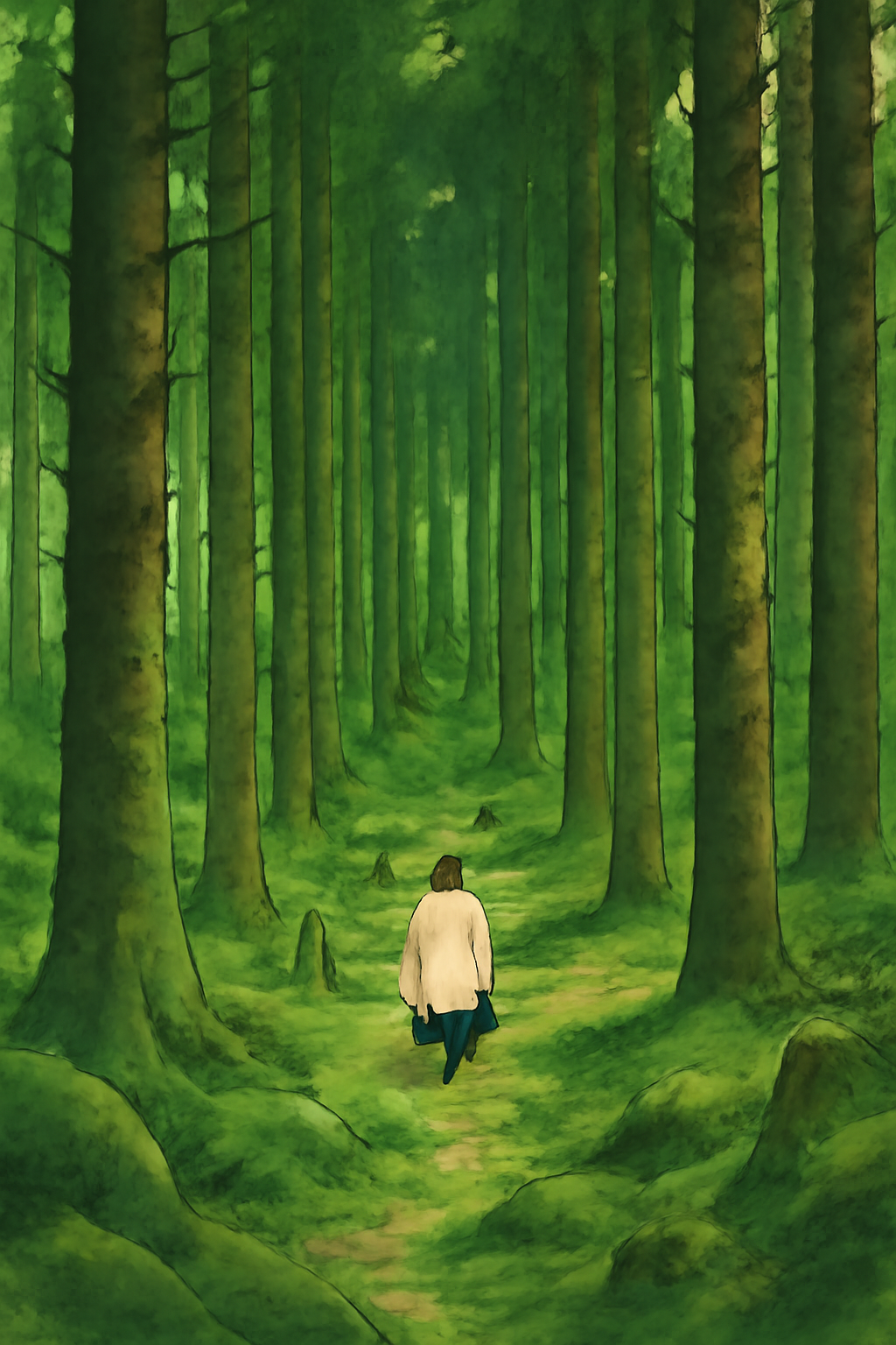 Ghibli inspired forest
